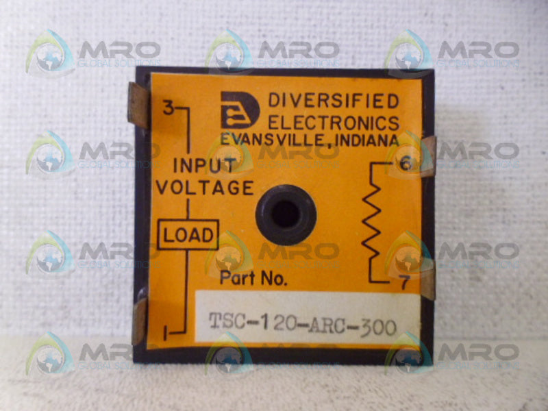 DIVERSIFIED ELECTRONICS TSC-120-ARC-300 TIMER *NEW NO BOX*