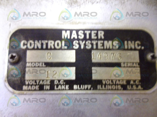 MASTER CONTROL MODEL C DC CONTROLLER 12V *USED*