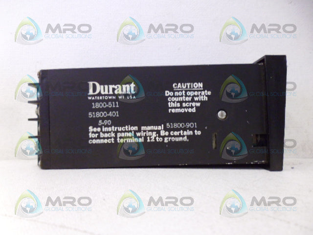 DURANT 1800-511 SOLID STATE COUNTER *USED*
