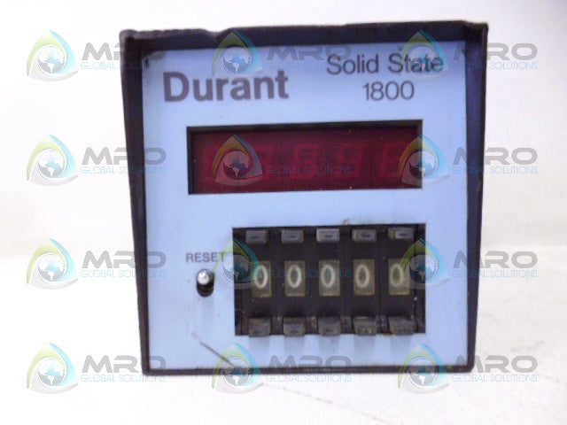 DURANT 1800-511 SOLID STATE COUNTER *USED*