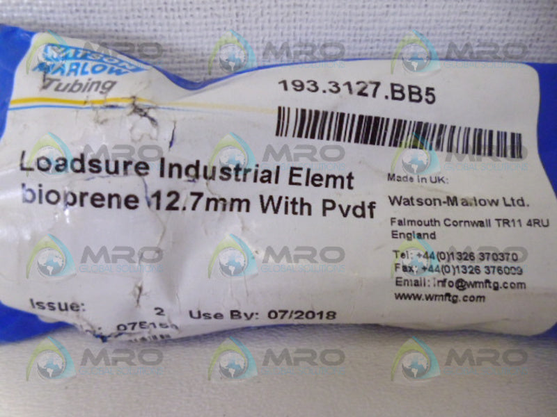 WATSON MARLOW 193.3127.BB5 TUBING * NEW IN FACTORY BAG *