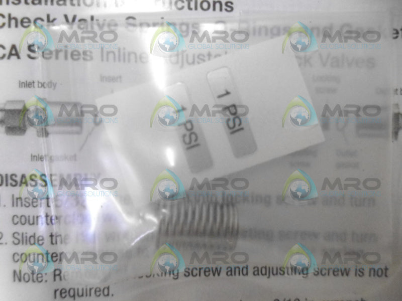 SWAGELOK 302-4C-K2-1 SPRING KIT * NEW IN ORIGINAL PACKAGE *