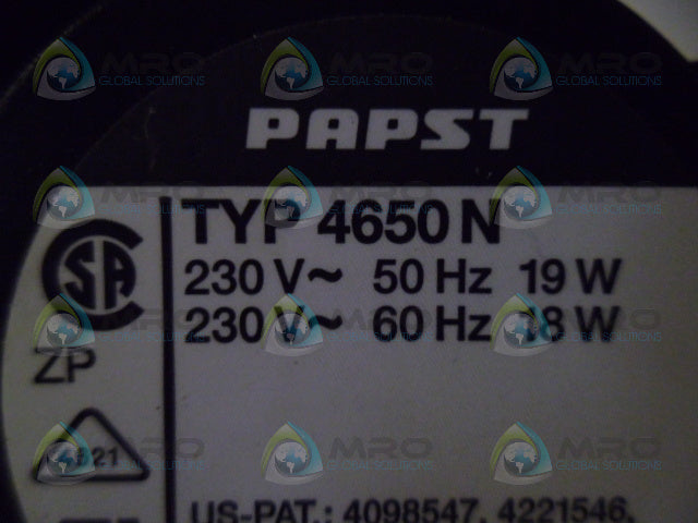 PAPST 4650N AXIAL FAN *NEW IN BOX*