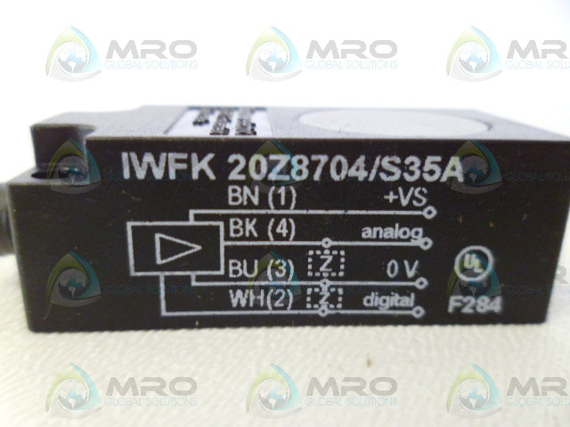 BAUMER IWFK 20Z8704/S35A ULTRASONIC SENSOR *NEW NO BOX*