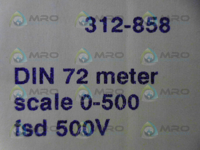 RS COMPONENTS 312-858 VOLTIMETER 500V *NEW IN BOX*