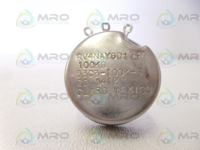 CLAROSTAT RV4NAYSD104A POTENTIOMETER *NEW NO BOX*