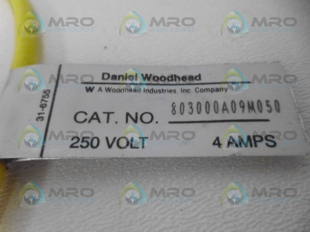DANIEL WOODHEAD 803000A09M050 CORDSET *NEW NO BOX*