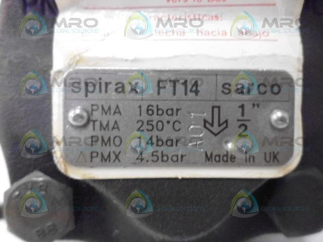 SPIRAX SARCO FT14 STEAM TRAP *USED*