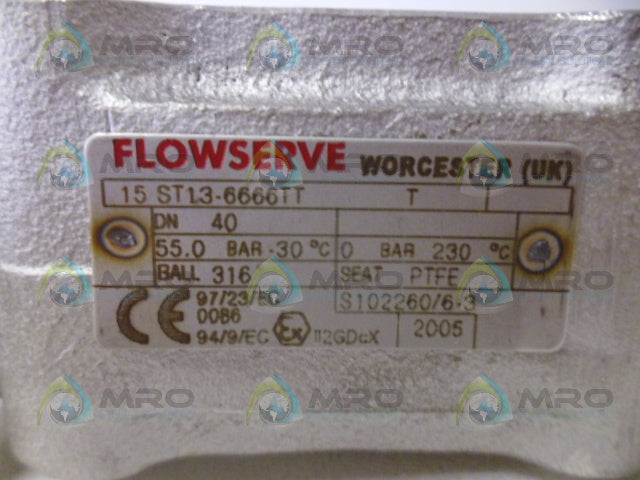 FLOWSERVE 15ST13-6666TT VALVE *USED*