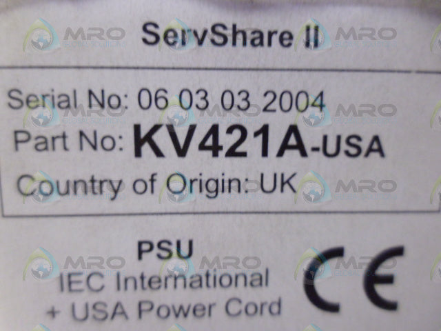 BLACKBOX KV421A-USA SERVESHARE II *NEW IN BOX*