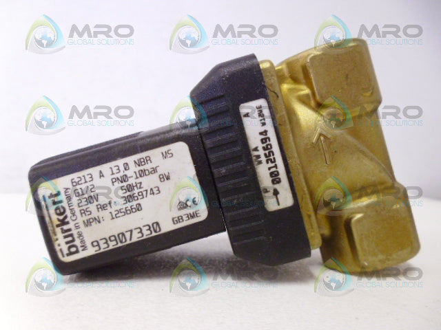 BURKERT 6213-A-13,0-NBR SOLENOID VALVE *NEW NO BOX*