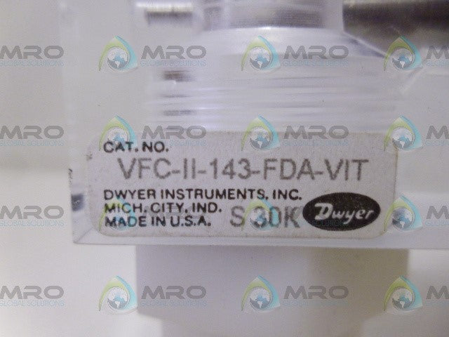 DWYER VFC-II-143-FDA-VIT FLOWMETER *NEW NO BOX*
