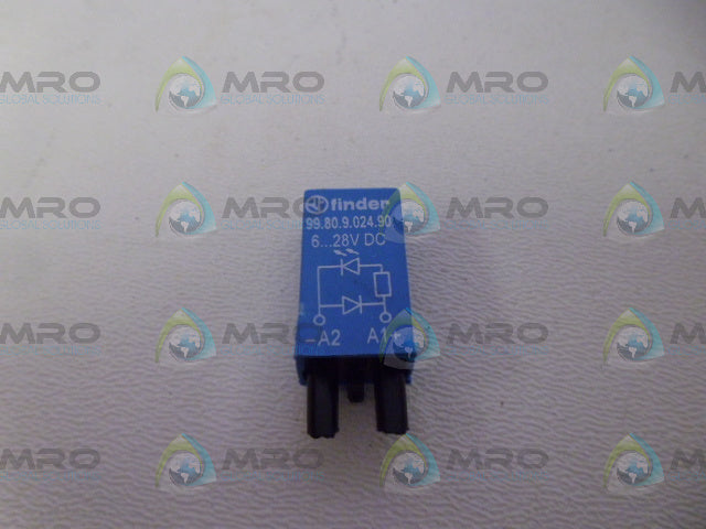 FINDER 99.80.9.024.90 6-28VDC DIODE INDICATOR MODULE *NEW NO BOX*