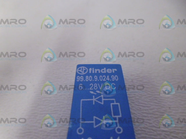 FINDER 99.80.9.024.90 6-28VDC DIODE INDICATOR MODULE *NEW NO BOX*