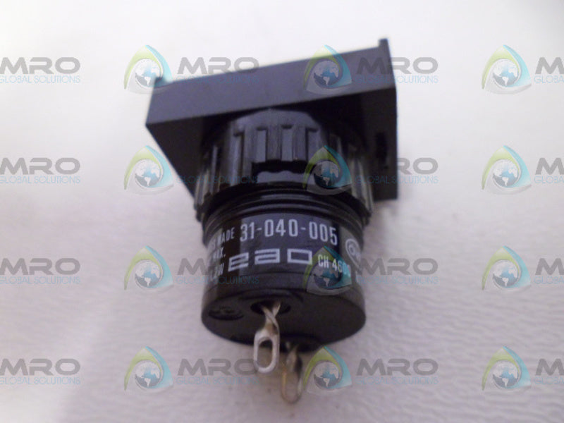 E A O 31-040-005 5A 48V LAMP HOLDER ACTUATOR *NEW NO BOX*