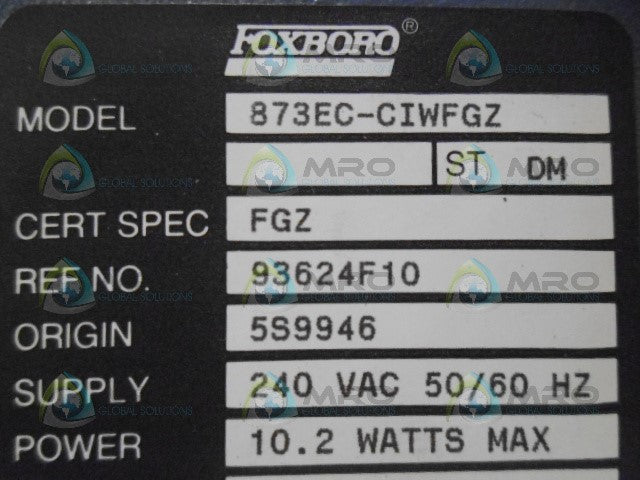 FOXBORO 873EC-CIWFGZ CONDUCTIVITY ANALYZER *NEW NO BOX*