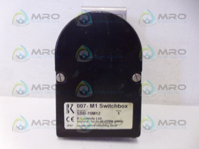 K CONTROLS SBB-70M12 SWITCHBOX *NEW NO BOX*