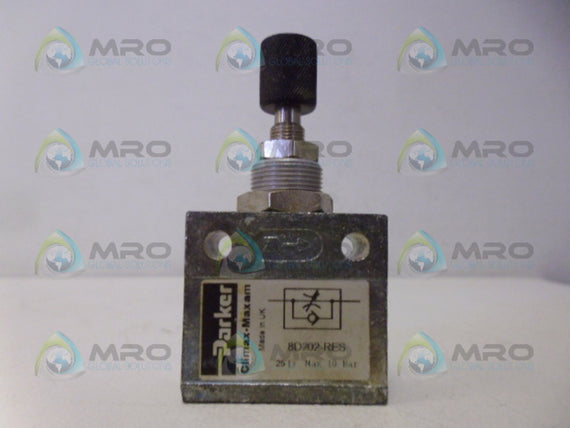 PARKER 8D202-RES PNEUMATIC FLOW RESISTOR VALVE *USED*