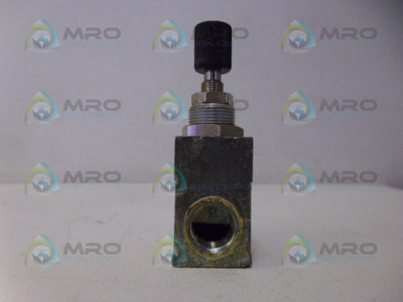PARKER 8D202-RES PNEUMATIC FLOW RESISTOR VALVE *USED*