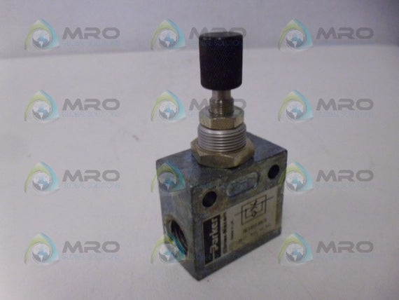 PARKER 8D202-RES PNEUMATIC FLOW RESISTOR VALVE *USED*