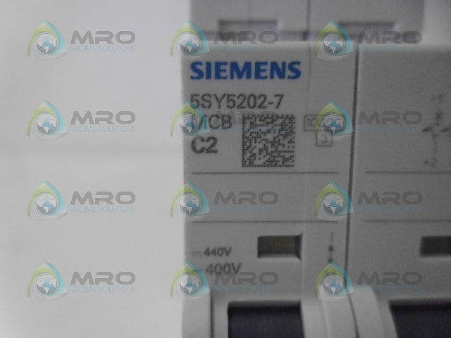 SIEMENS 5SY5202-7 CIRCUIT BREAKER 2P 2A *NEW NO BOX*