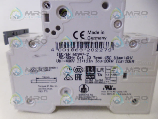 SIEMENS 5SY4213-8 CIRCUIT BREAKER 2P 16A *NEW NO BOX*