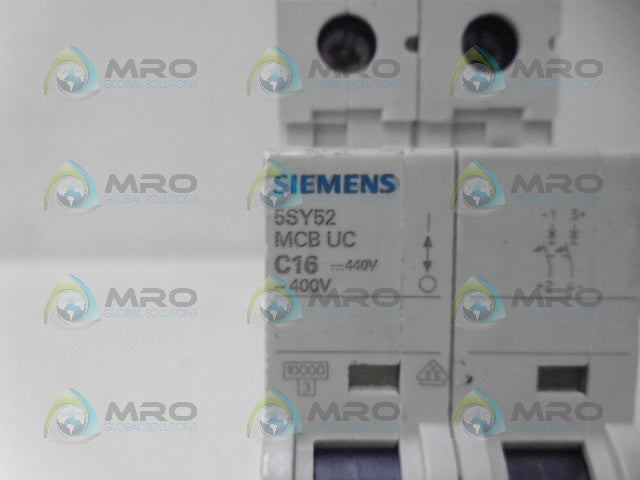 SIEMENS 5SY5216-7 CIRCUIT BREAKER 2P 16A *NEW NO BOX*