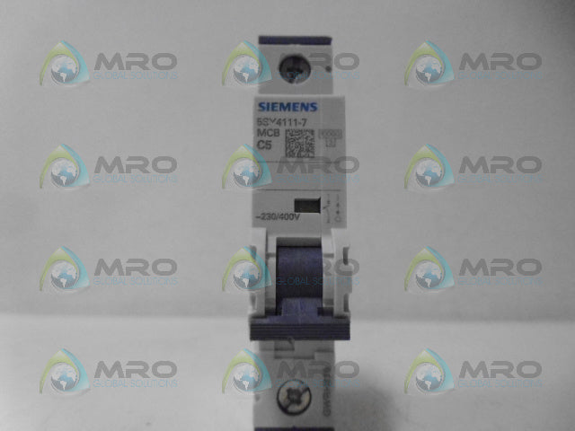 SIEMENS 5SY4111-7 CIRCUIT BREAKER 1P 5A *NEW NO BOX*
