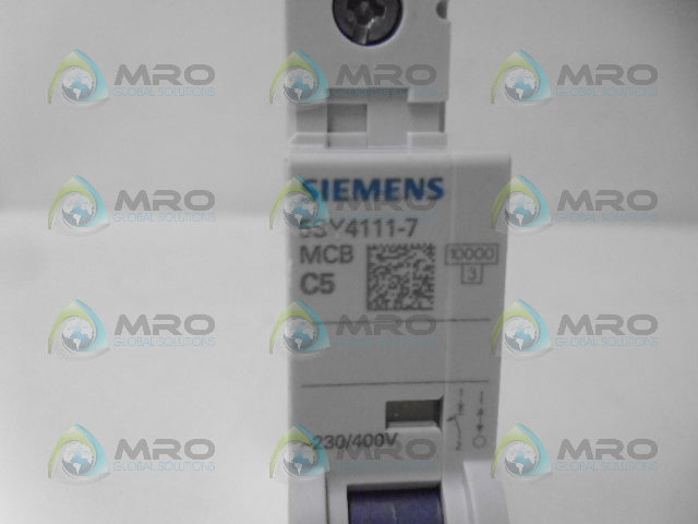 SIEMENS 5SY4111-7 CIRCUIT BREAKER 1P 5A *NEW NO BOX*