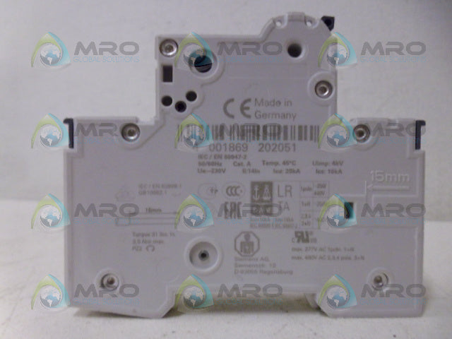 SIEMENS 5SY4120-8 CIRCUIT BREAKER 1P 20A *NEW NO BOX*