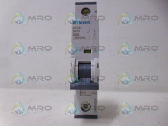 SIEMENS 5SY4120-7 CIRCUIT BREAKER 1P 20A *NEW NO BOX*