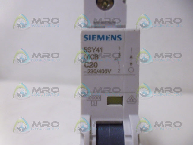 SIEMENS 5SY4120-7 CIRCUIT BREAKER 1P 20A *NEW NO BOX*
