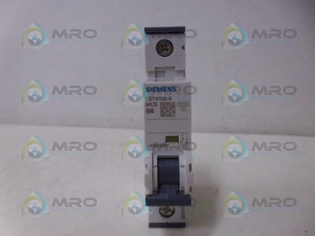 SIEMENS 5SY4106-6 CIRCUIT BREAKER 1P 6A *NEW NO BOX*