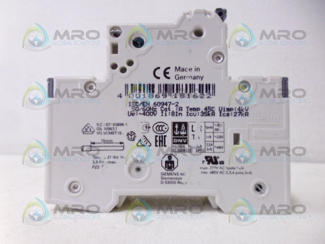 SIEMENS 5SY4206-7 CIRCUIT BREAKER 2P 6A *NEW NO BOX*