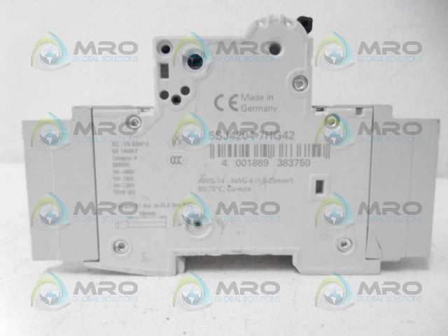 SIEMENS 5SJ4204-7HG42 CIRCUIT BREAKER 2P 4A *NEW NO BOX*