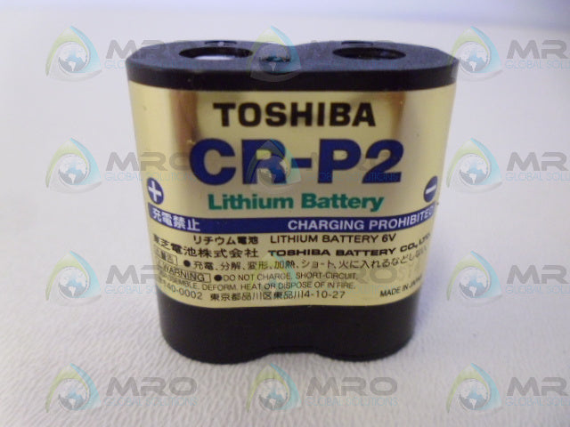 TOSHIBA CR-P2 6V LITHIUM BATTERY *NEW NO BOX*