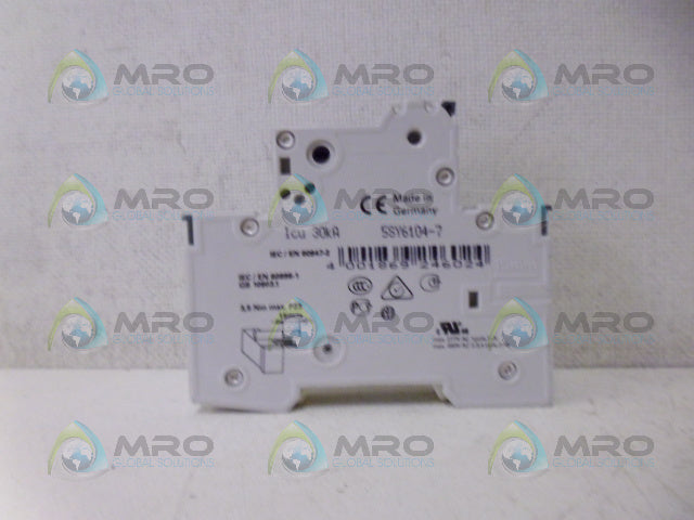 SIEMENS 5SY6104-7 CIRCUIT BREAKER 1P 4A *NEW NO BOX*