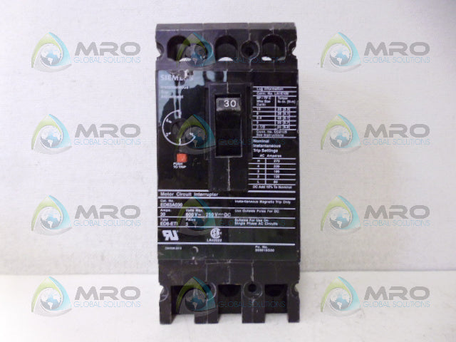 SIEMENS ED63A030 CIRCUIT BREAKER 30A *NEW NO BOX*