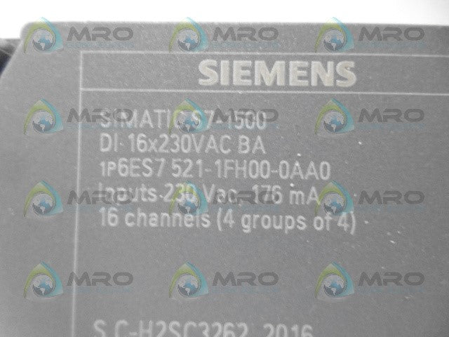 SIEMENS 6ES7521-1FH00-0AA0 MODULE *NEW NO BOX*