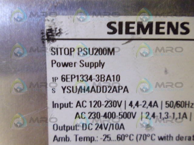 SIEMENS SITOP PSU200M 6EP1334-3BA10 POWER SUPPLY *NEW NO BOX*