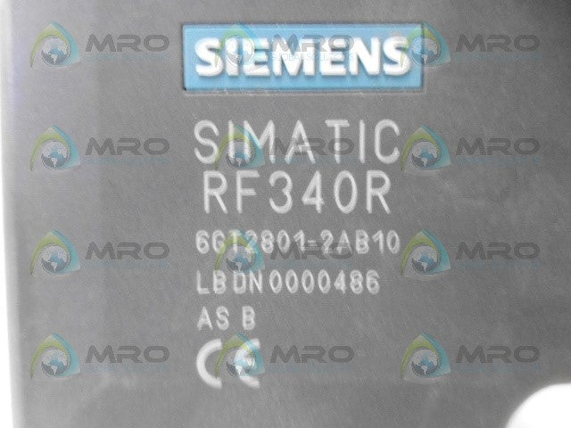 SIEMENS 6GT2801-2AB10 SIMATIC RF340R READER *NEW NO BOX*