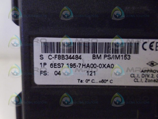 SIEMENS 6ES7195-7HA00-0XA0 HARDWARE BUS UNIT *NEW NO BOX*