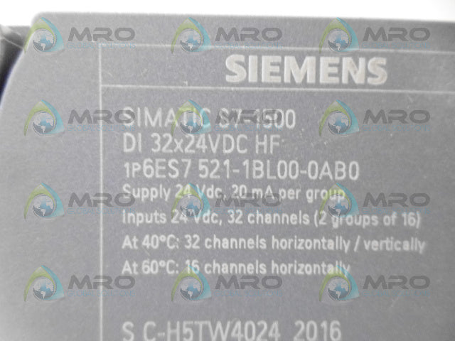 SIEMENS 6ES7521-1BL00-0AB0 DIGITAL INPUT MODULE *NEW NO BOX*