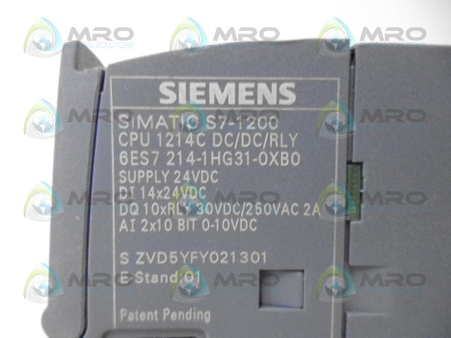 SIEMENS 6ES7214-1HG31-0XB0 CPU MODULE *NEW NO BOX*