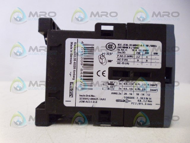 SIEMENS 3RT2516-1AK60 CONTACTOR *NEW NO BOX*