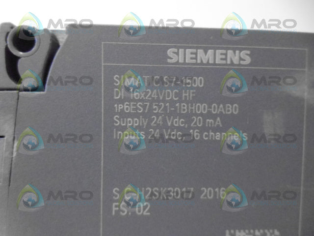 SIEMENS 6ES7521-1BH00-0AB0 INPUT MODULE *NEW NO BOX*