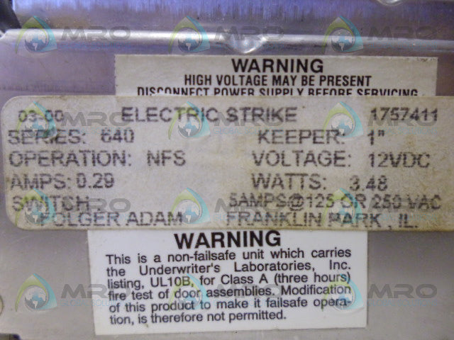 ELECTRIC STRIKE 1757411 MODULE *NEW NO BOX*