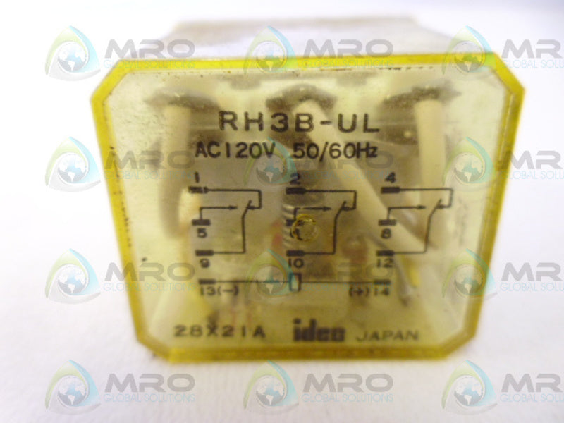 IDEC RH3B-UL RELAY 120VAC *NEW NO BOX*