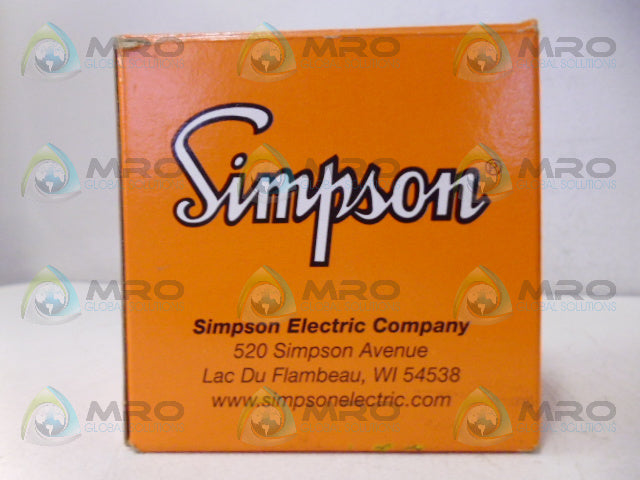 SIMPSON 1327 PANEL METER 0-20A (AS PICTURED) *NEW IN BOX*