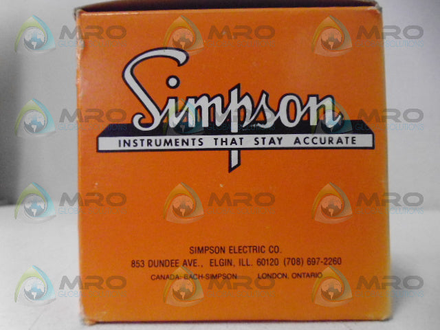 SIMPSON 1327 PANEL METER 0-20A  *NEW IN BOX*